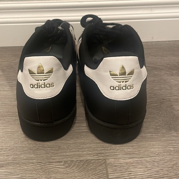 🆕 Adidas Superstar ADV Shoes - Core Black/White/White Sz 20 - Picture 6 of 12